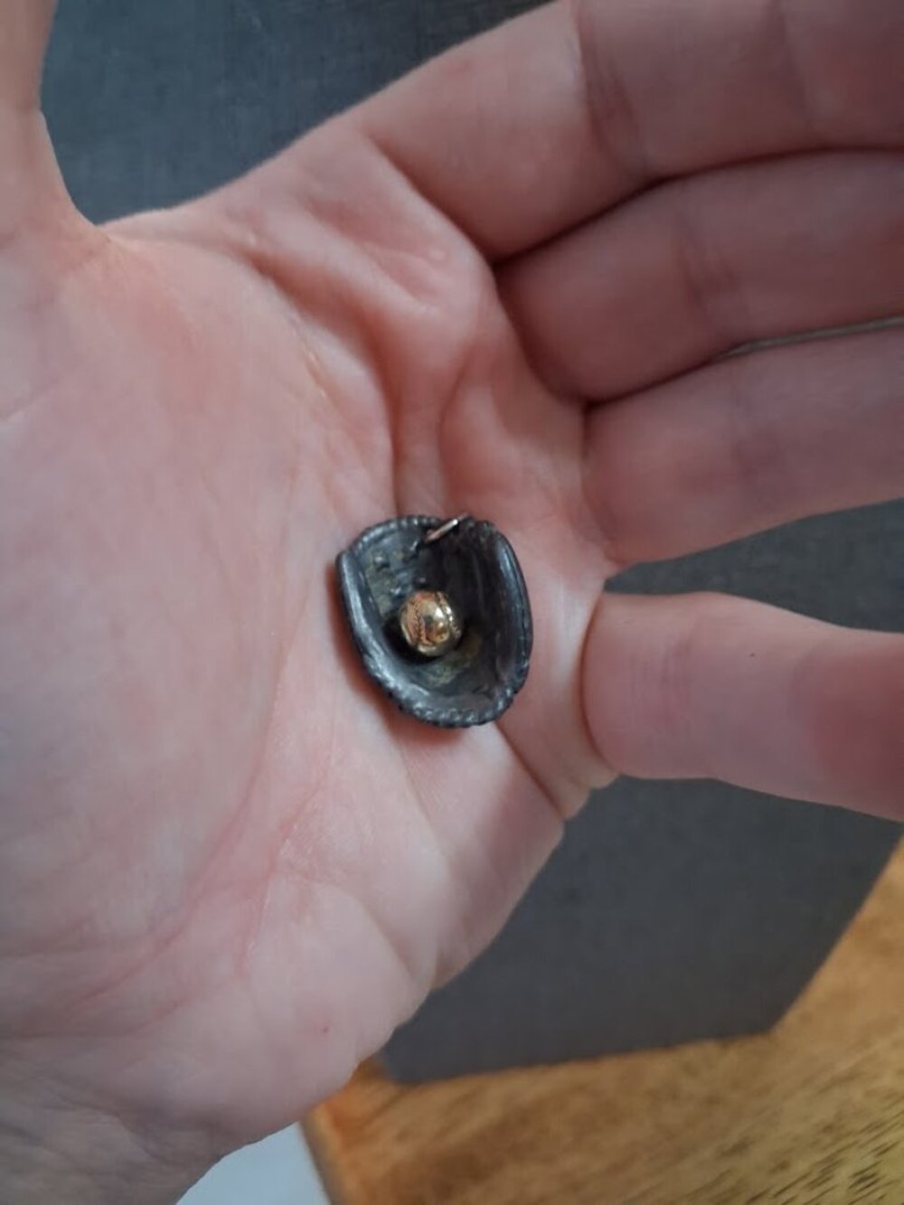 Unusual Baseball Glove pendant